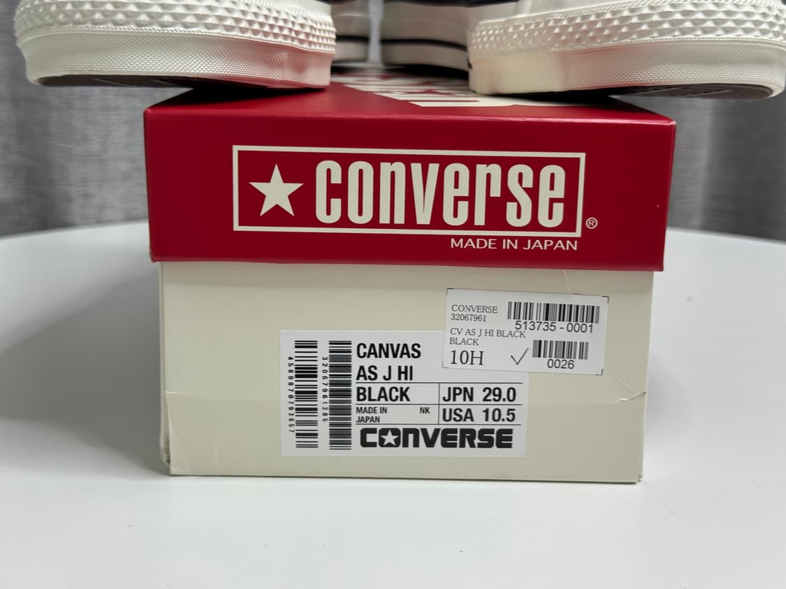 새상품 290) 컨버스 재팬 제이옥스 블랙 상품이미지3