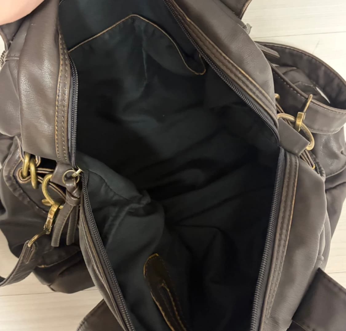 브라운 숄더백 크로스백 가방 보부상백 상품이미지3