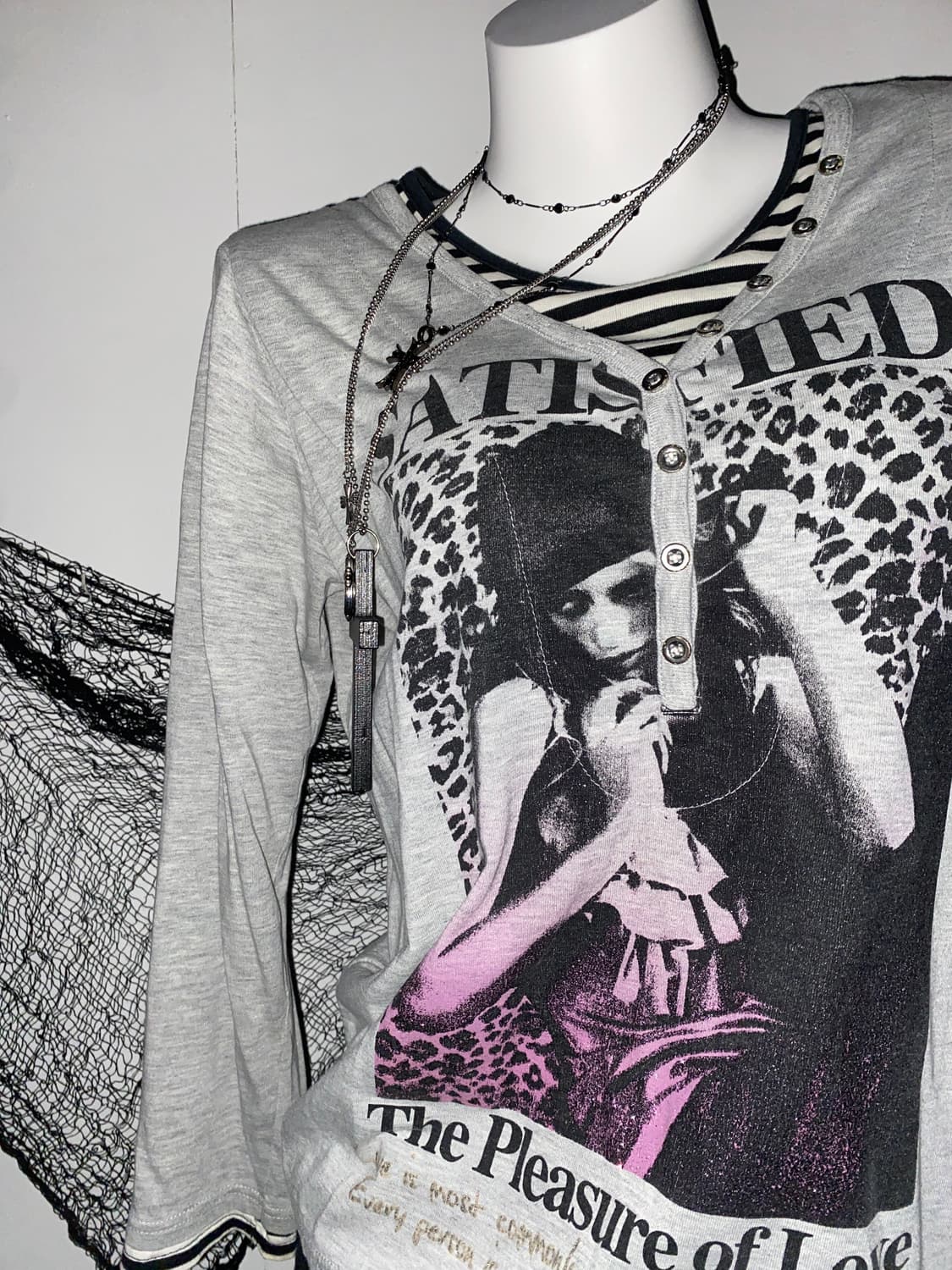 갸루 펑투케 스트라이프 롱슬리브 ໒꒱ 상품이미지4