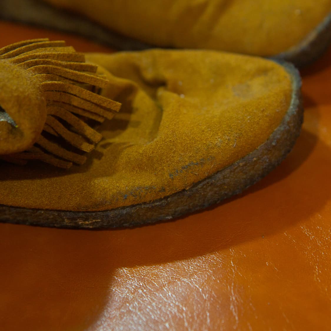 콜럼비아 스웨이드 모카신 브라운 상품이미지4