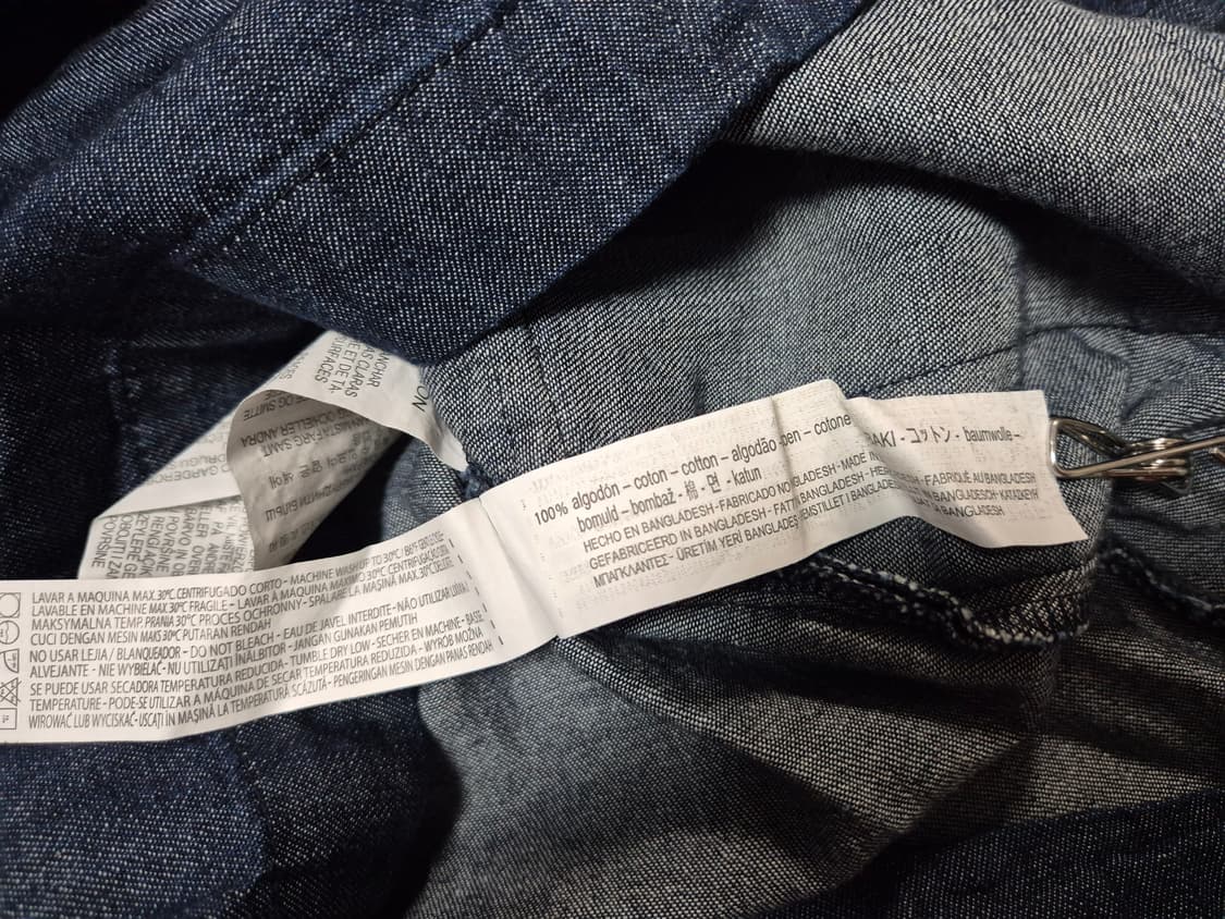 [새상품]자라 ZARA 데님 반팔 미니 원피스 S 상품이미지8