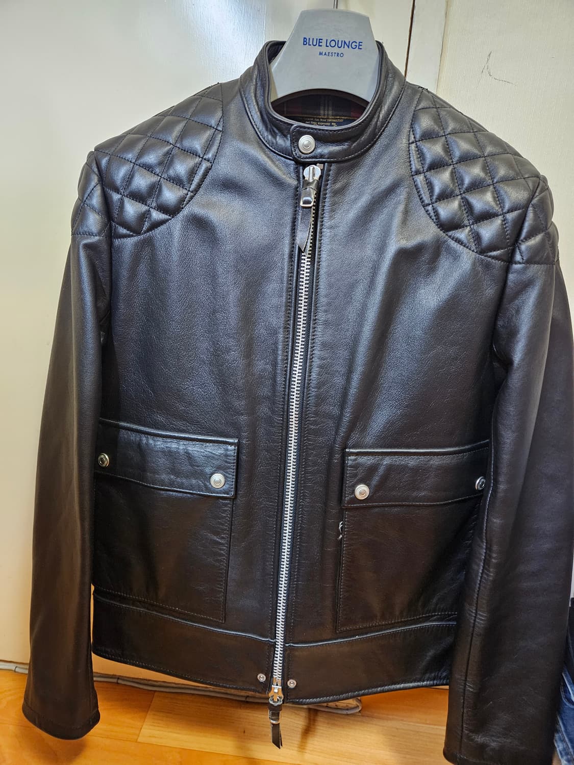 95 M) 디아프바인 Psycle 스티어하이드 모터사이클 가죽자켓 상품이미지1