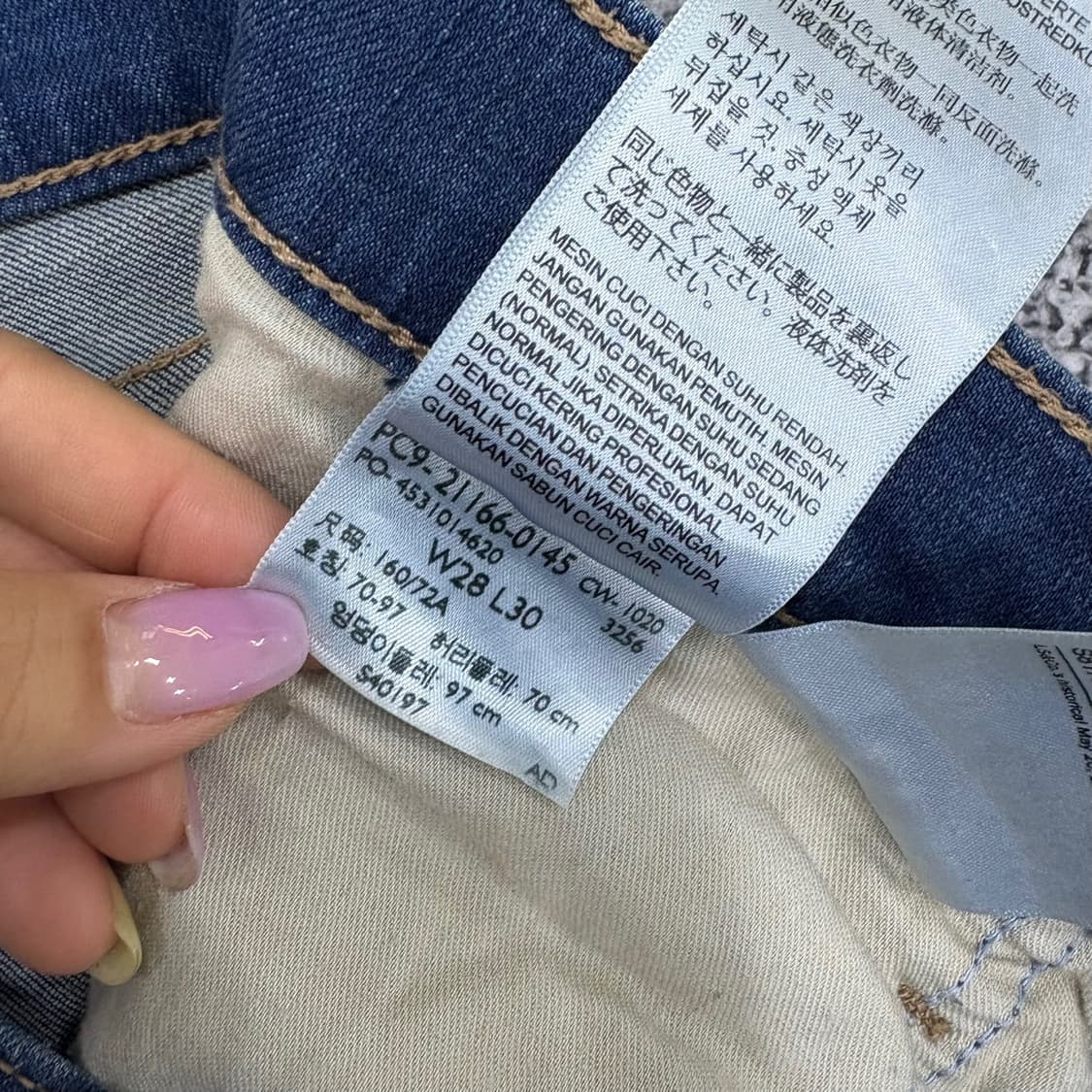 W28L30 리바이스 여성 데님 팬츠 0527J 상품이미지4