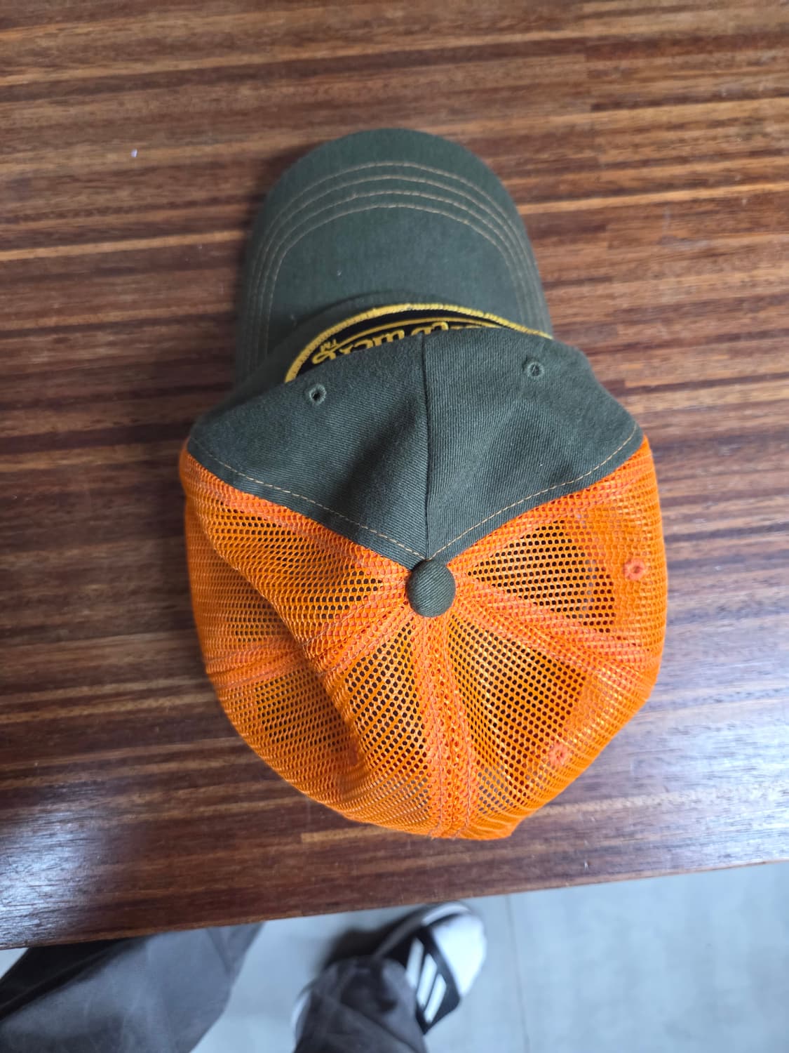 본더치 빈티지 카키오렌지 메쉬 트러커 모자 프리  상품이미지4