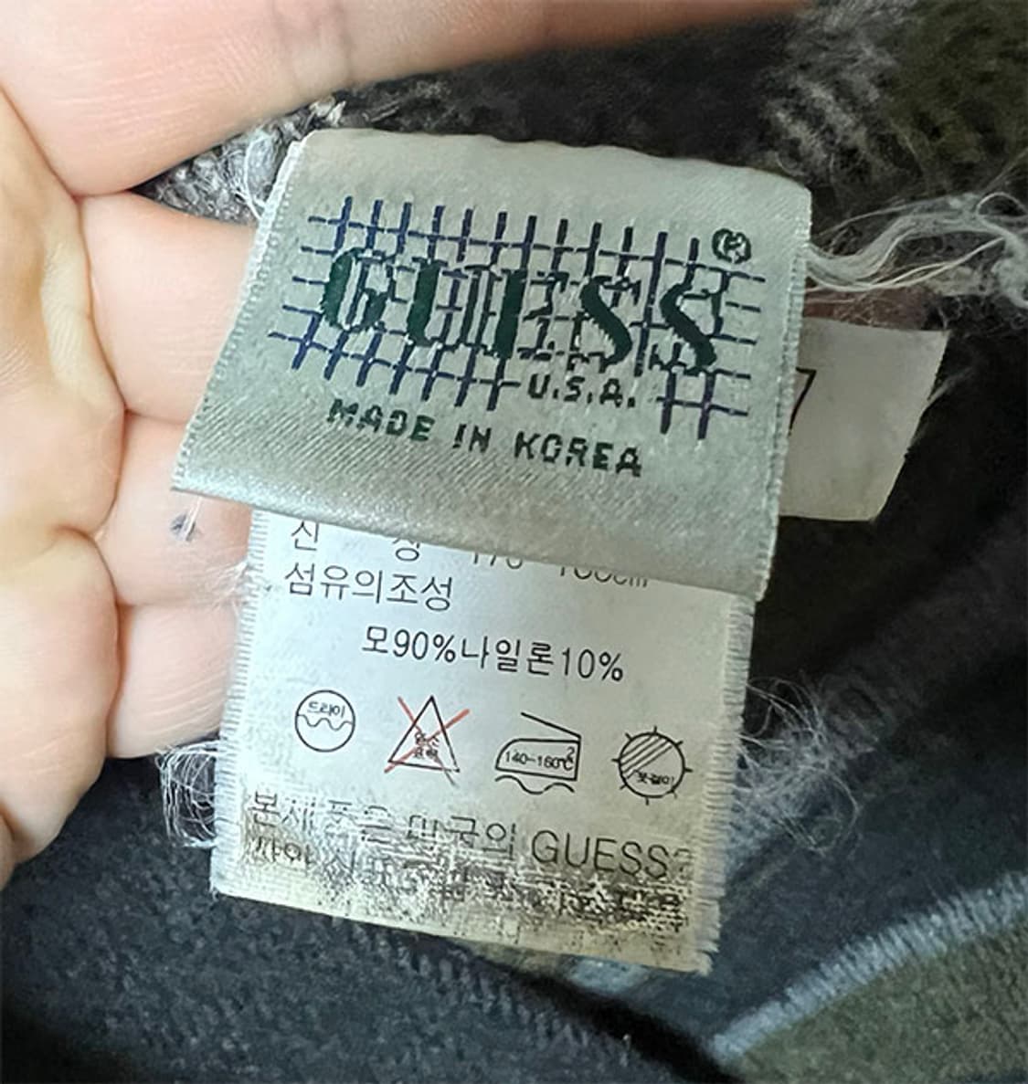 GUESS 게스 남자 떡볶이 더플코트 캐주얼 L 100  상품이미지5