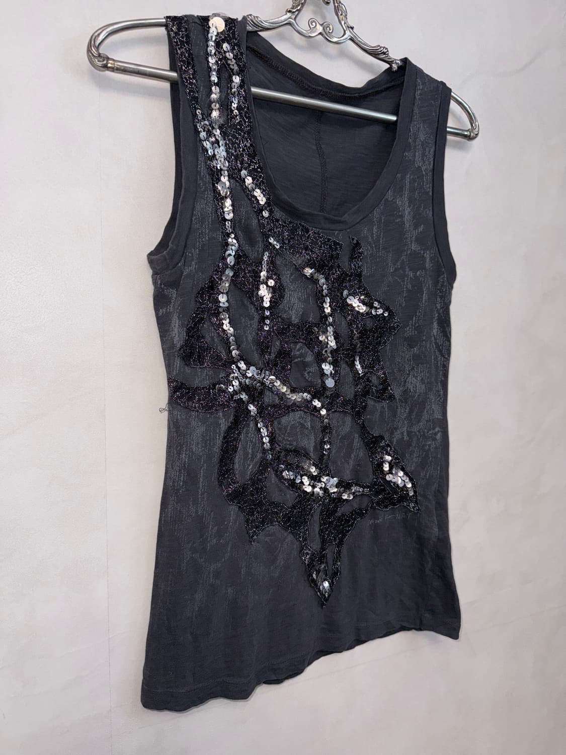 Obzee oriental spangle lace sleeveless 상품이미지2