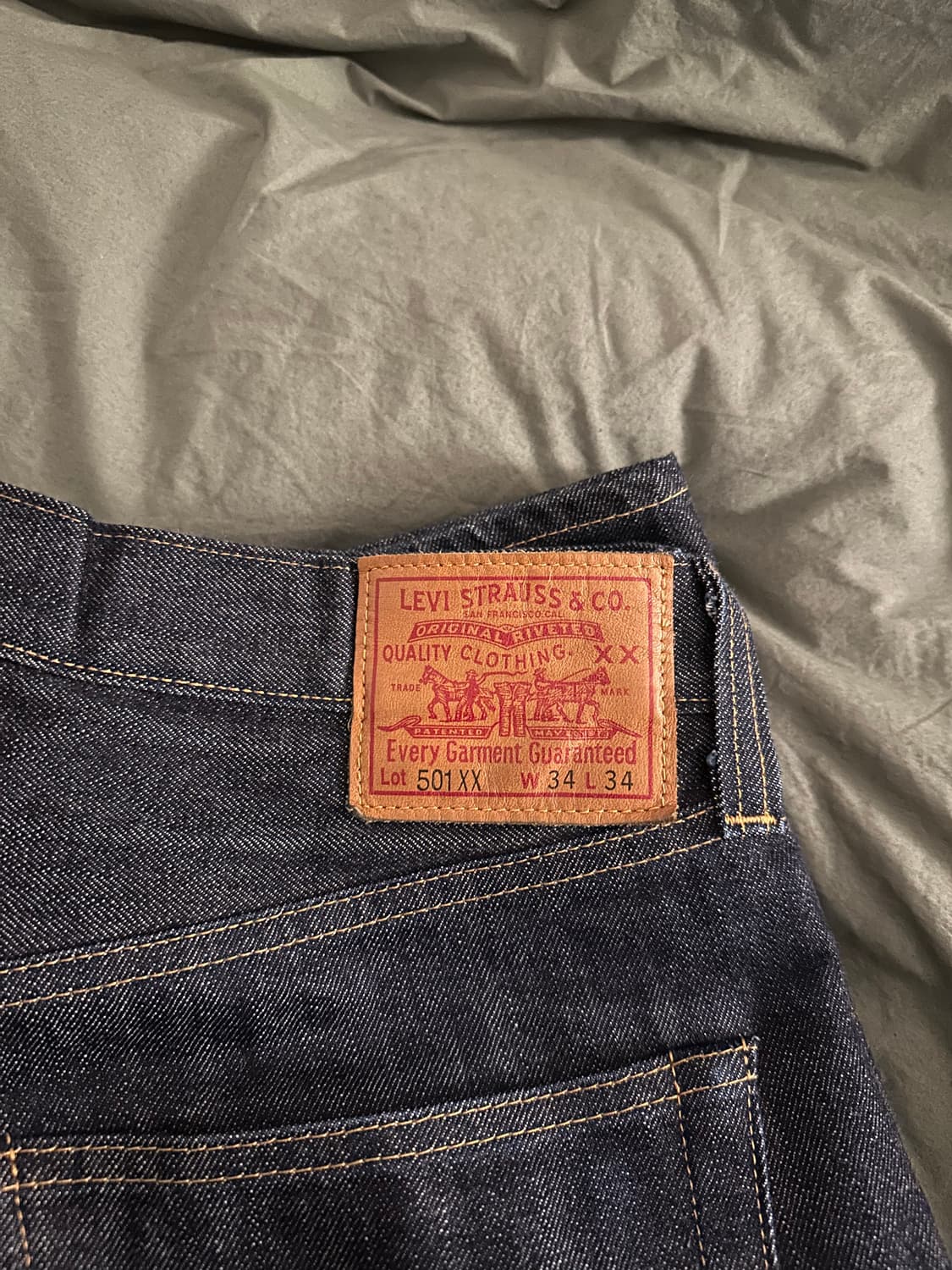 리바이스 LVC 47501 리지드 W34 L34 상품이미지2