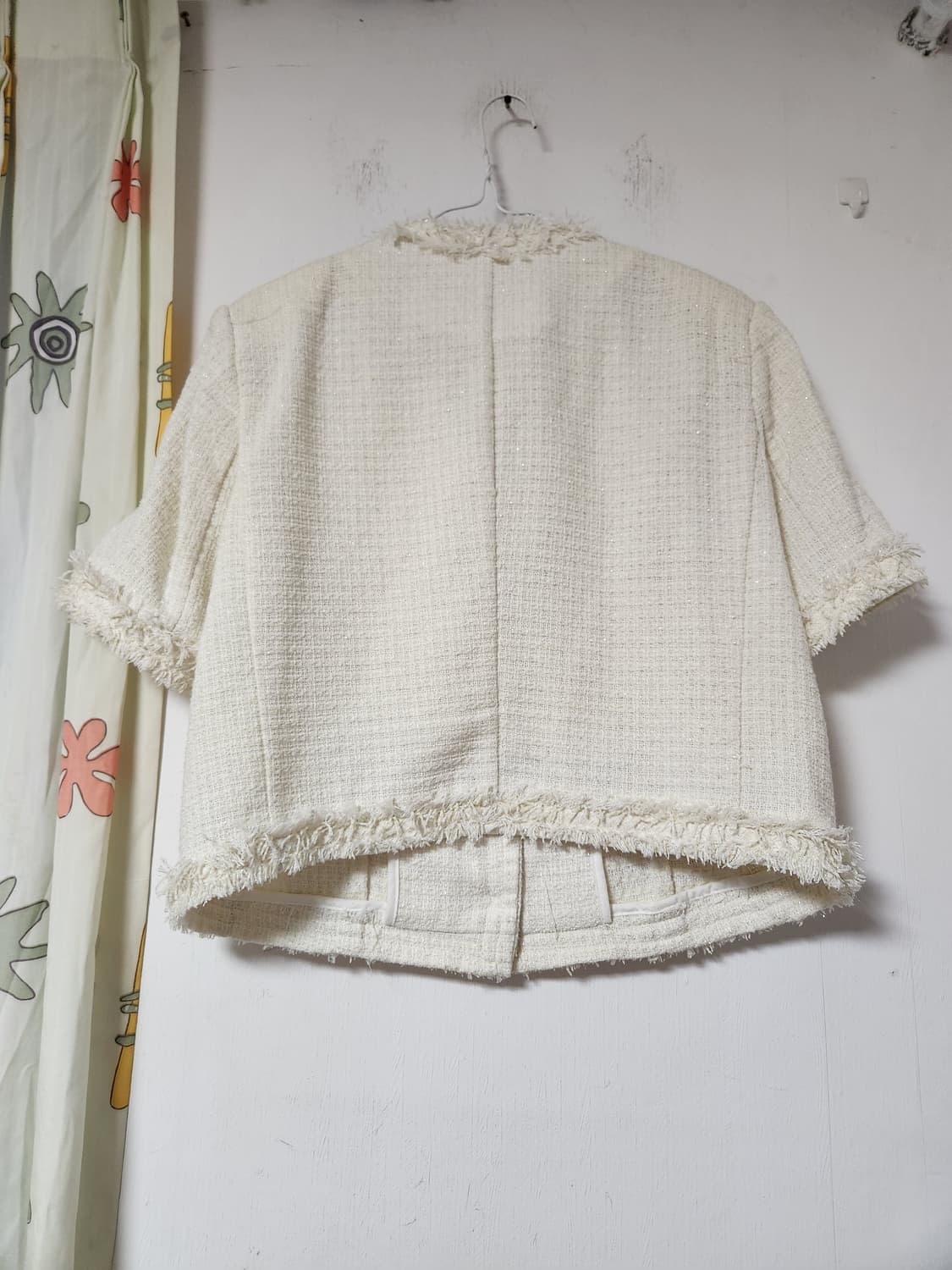 BLACK.SU 트위드 반팔 자켓 아이보리 88 상품이미지2