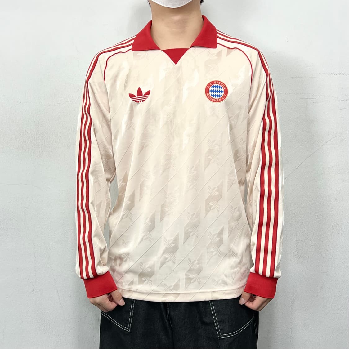 아디다스 바이에르 뮌헨 롱 슬리브 풋볼 져지 상품이미지2