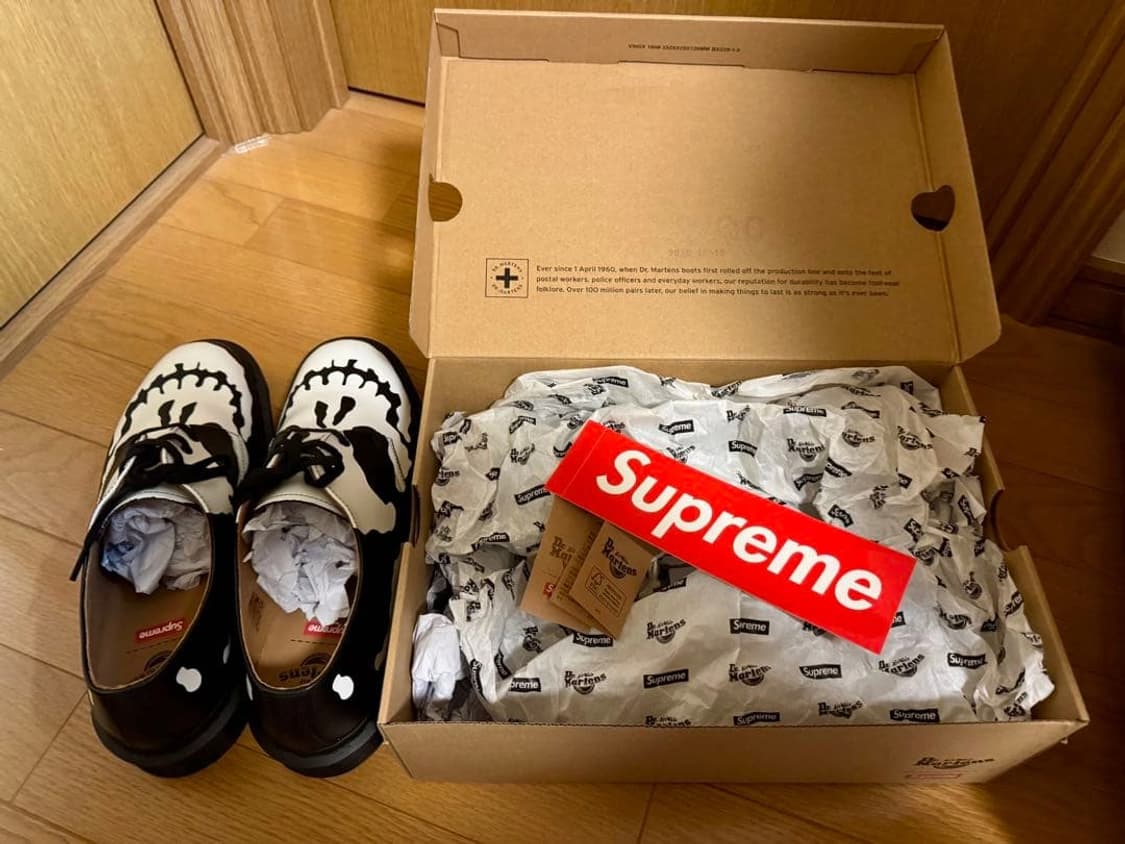 닥터마틴 x 슈프림 1461 3-아이 슈 블랙 280 상품이미지1