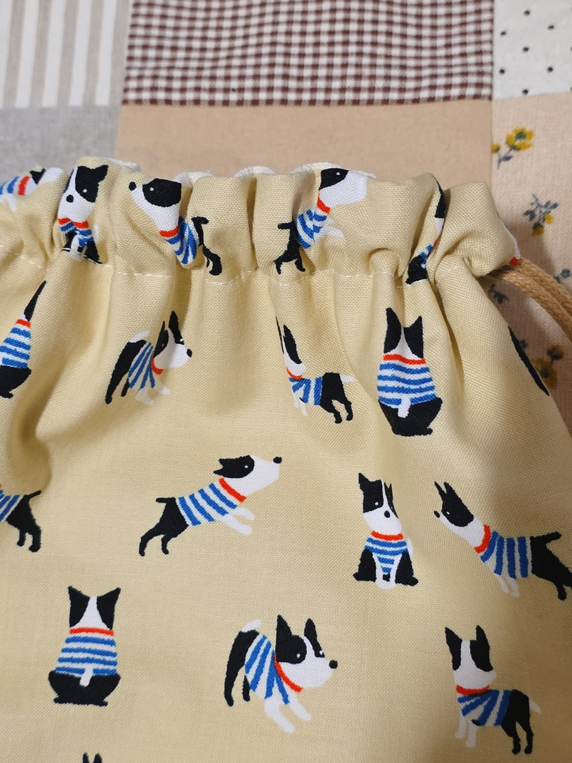 핸드메이드 세로가 긴 파우치 상품이미지5