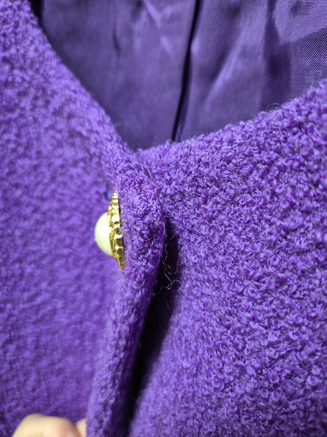 (세일)JPN빈티지 BON GENRE 퍼플 트위드 자켓 상품이미지6