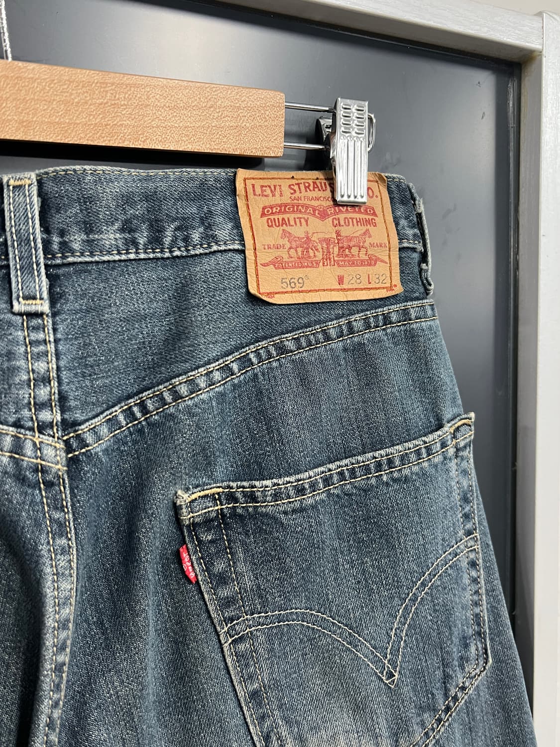 00s Levis 리바이스 569 루즈 스트레이트 데님 팬츠 상품이미지2