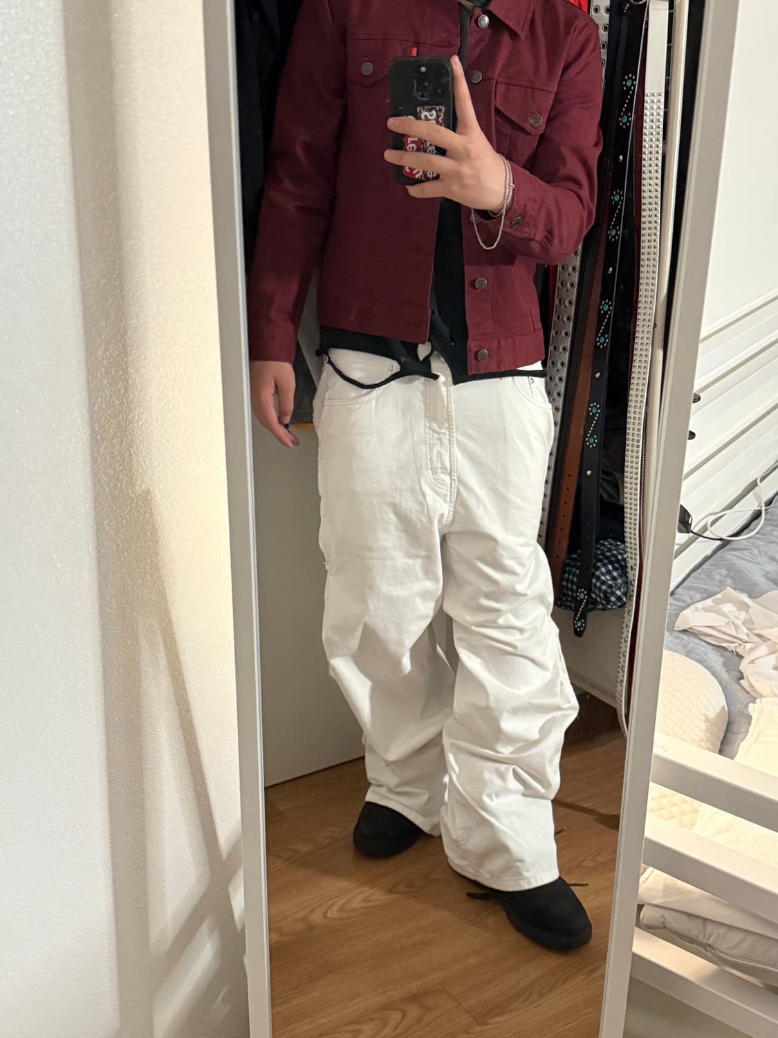 빈티지 버건디 자켓 상품이미지1