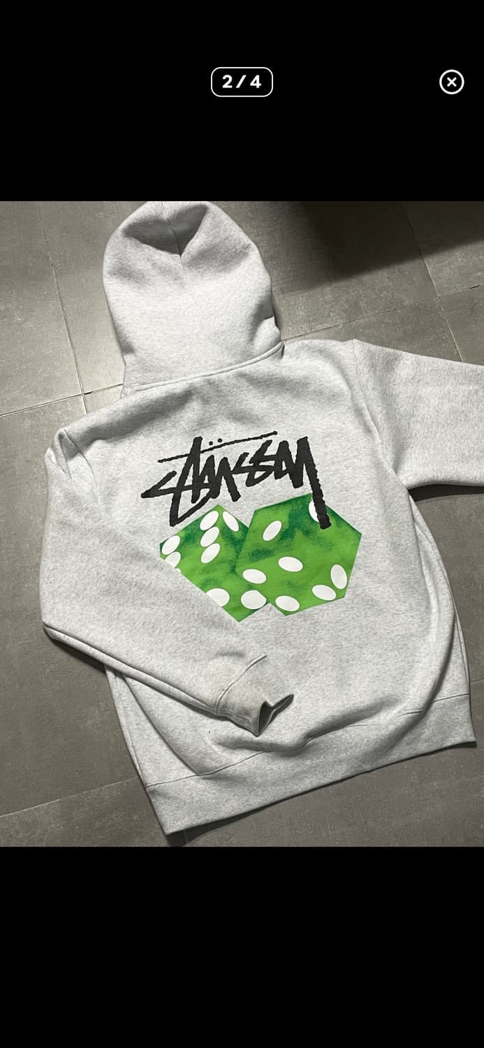 정품 스투시 주사위 후드티 M 사이즈 기모O 상품이미지2