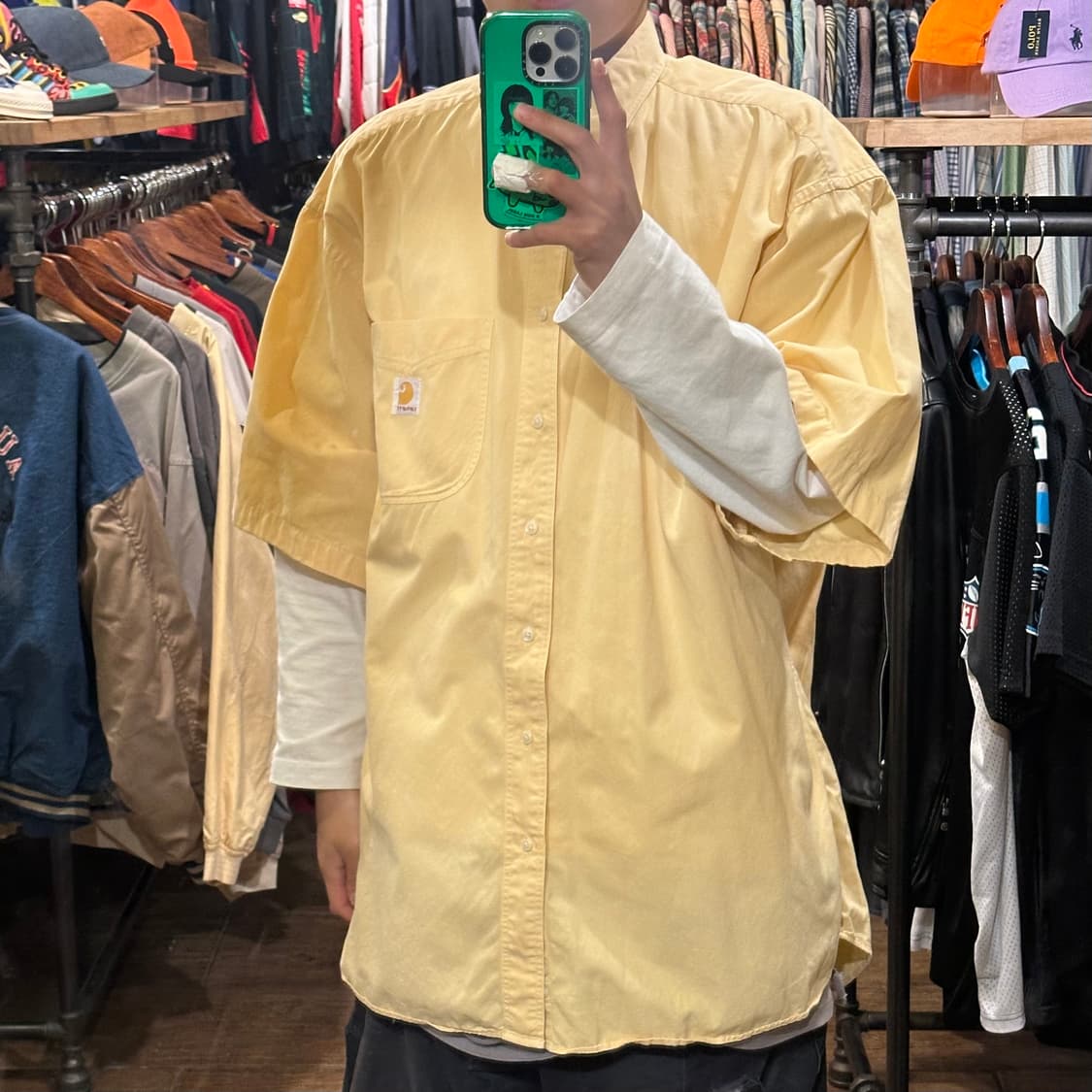 [HI] 칼하트 반팔 셔츠 옐로우 상품이미지3