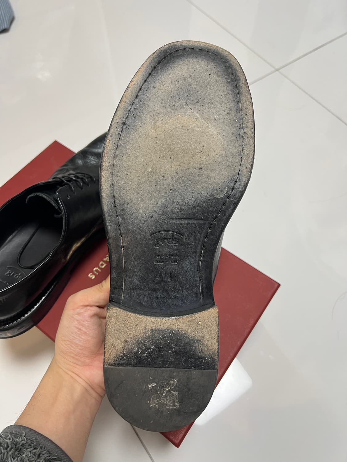 택포27) 그라더스 grds 블루처08 더비슈즈 블랙 265 상품이미지5