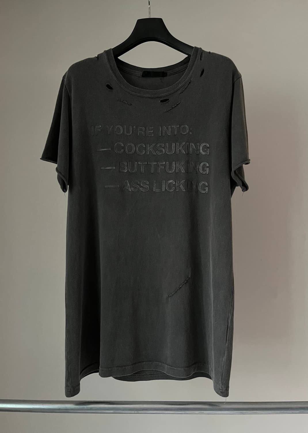 RICO Skull Printed&Damaged Cutsew  상품이미지2