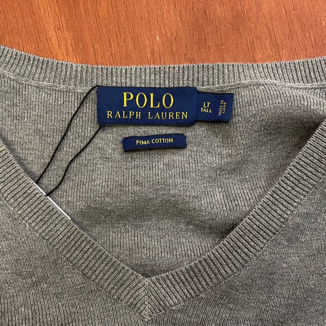 (L) POLO 폴로 랄프로렌 피마코튼 브이넥 니트 상품이미지6