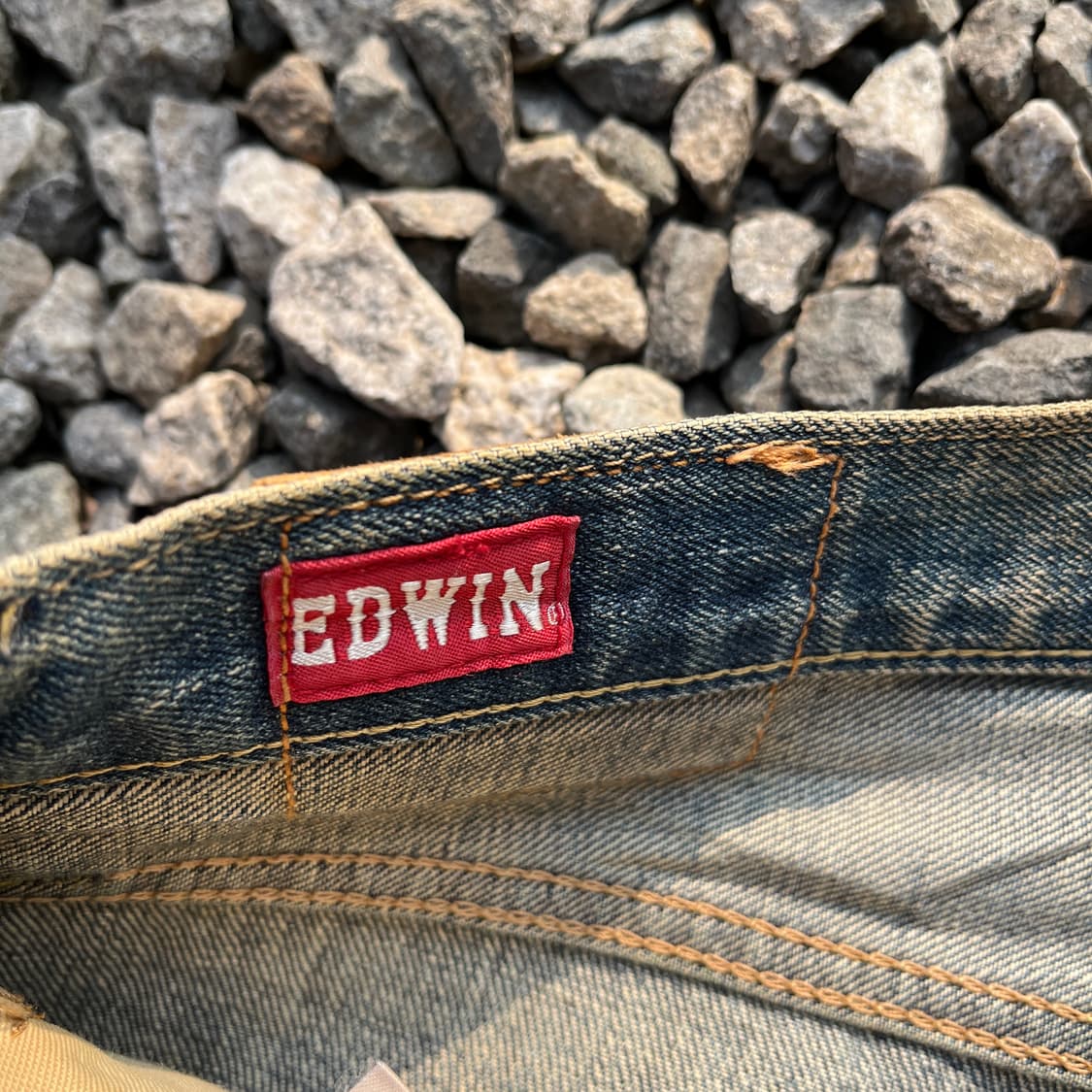 90s에드윈(JAPAN) 505ZX 신치백 셀비지 데님(실측확인) 상품이미지3