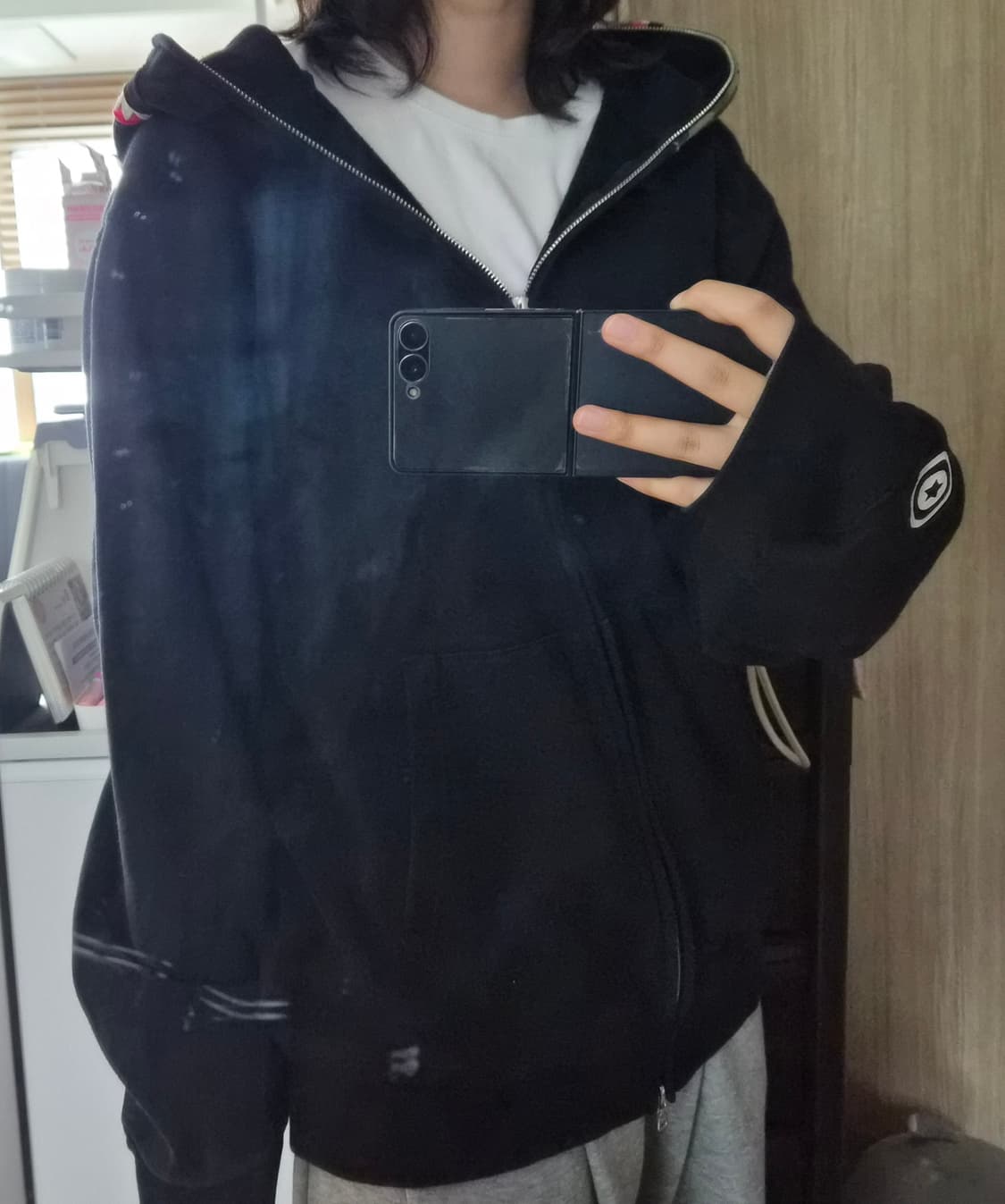 샤크 베이프 후드집업 상품이미지1