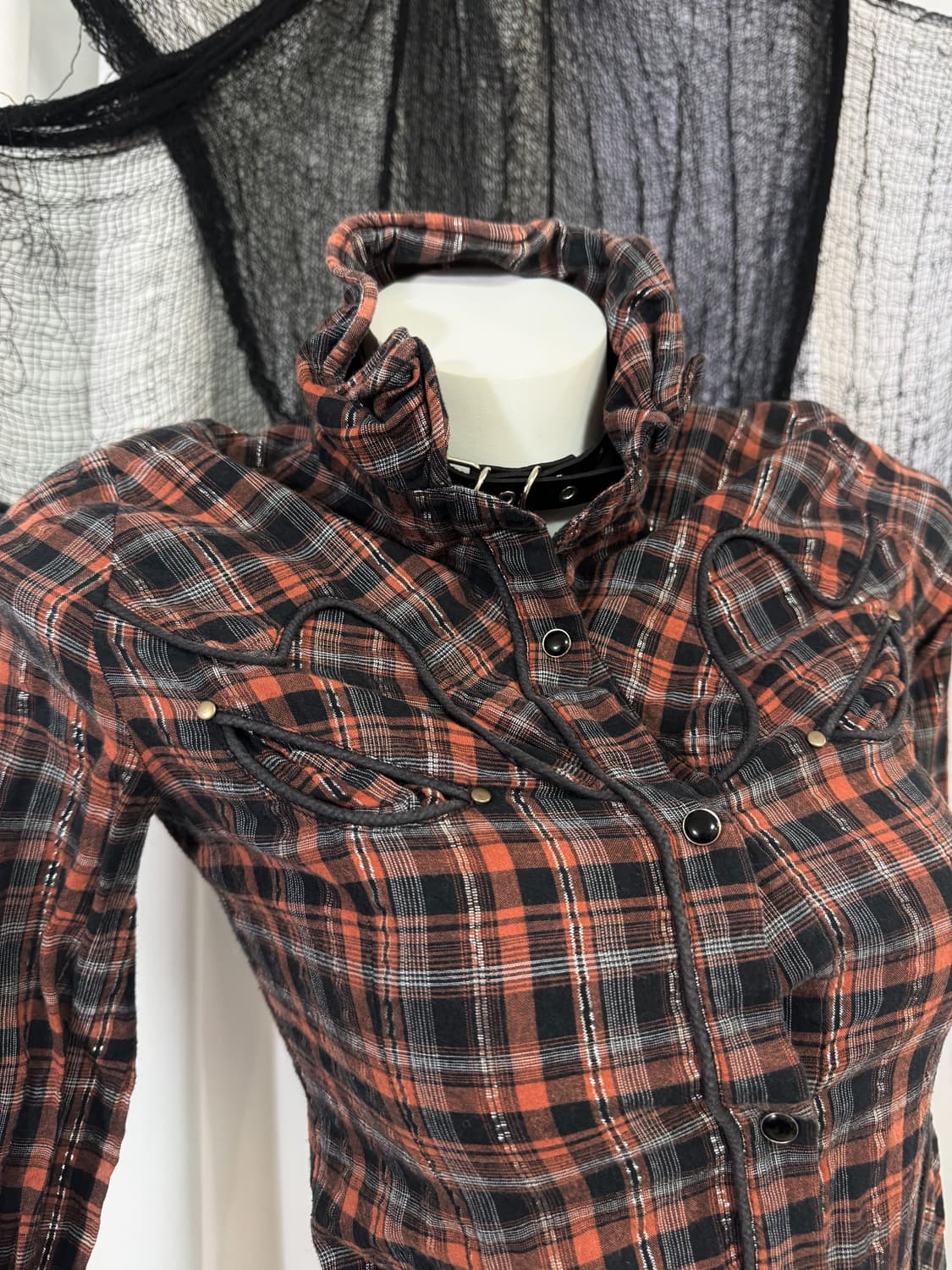 check detail shirt 상품이미지3