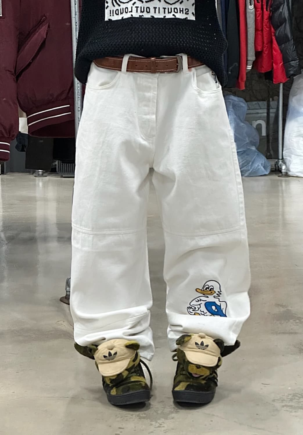 팔라스 덕 팬츠 화이트 상품이미지2