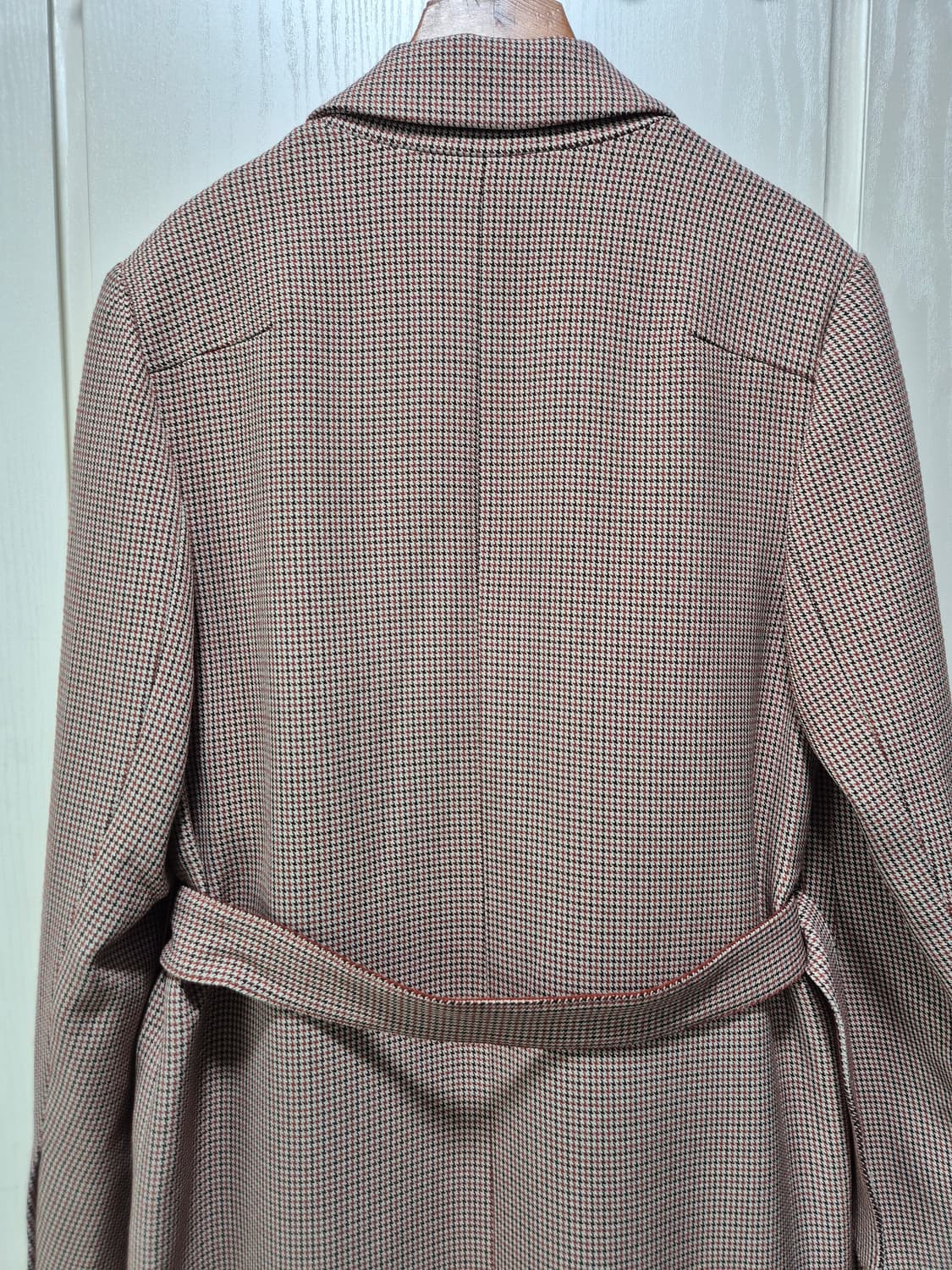 NAIN 체크 벨트 롱 코트 상품이미지6