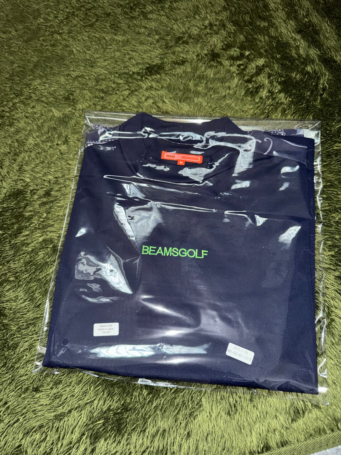[M] BEAMS GOLF 빔즈 골프 페이즐리 모크넥 티셔츠 상품이미지10