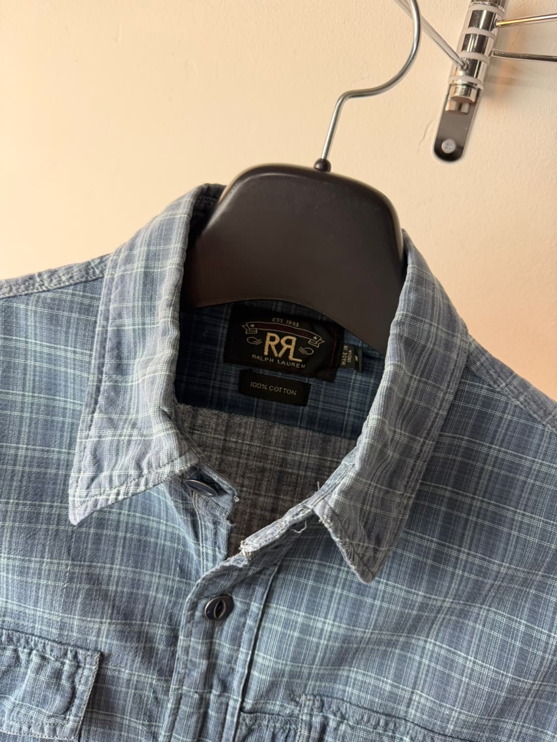 더블알엘 체크 워크 셔츠 상품이미지7