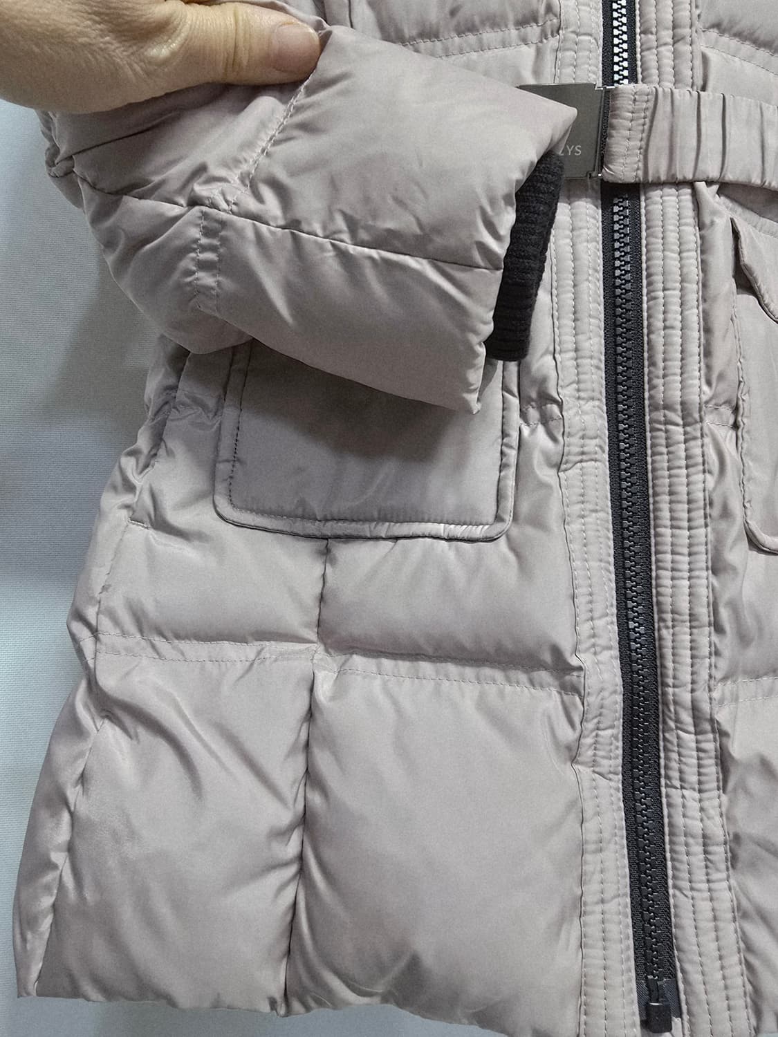 헤지스 여아 핑크 퍼 구스다운 패딩 코트 110 상품이미지3