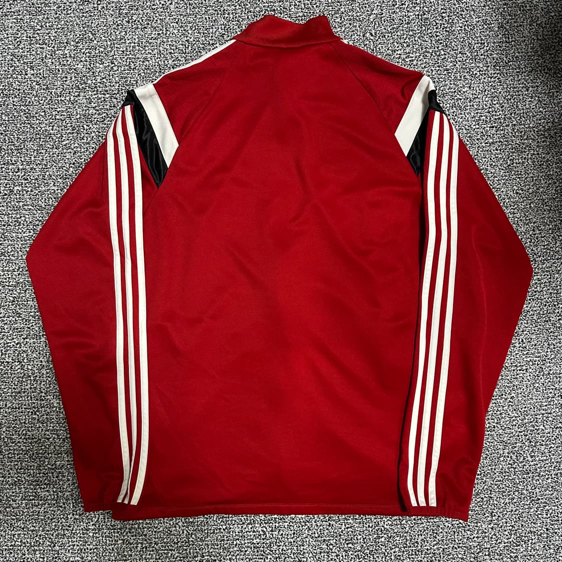 (100) 아디다스 삼선 트랙탑 레드 져지 상품이미지4