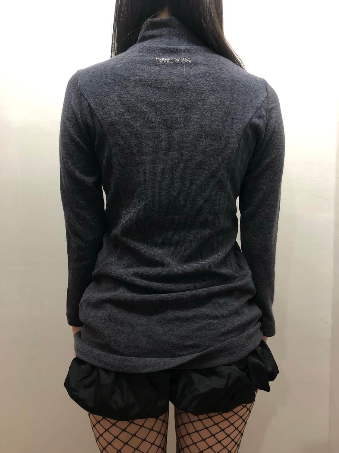 빈티지 그레이 레오파드 터틀넥 니트 상품이미지7