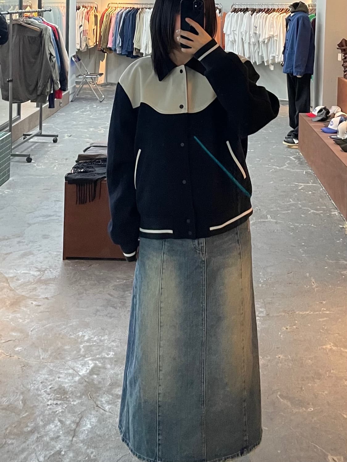 엘무드 웨이비 바시티 자켓 H1109 상품이미지1