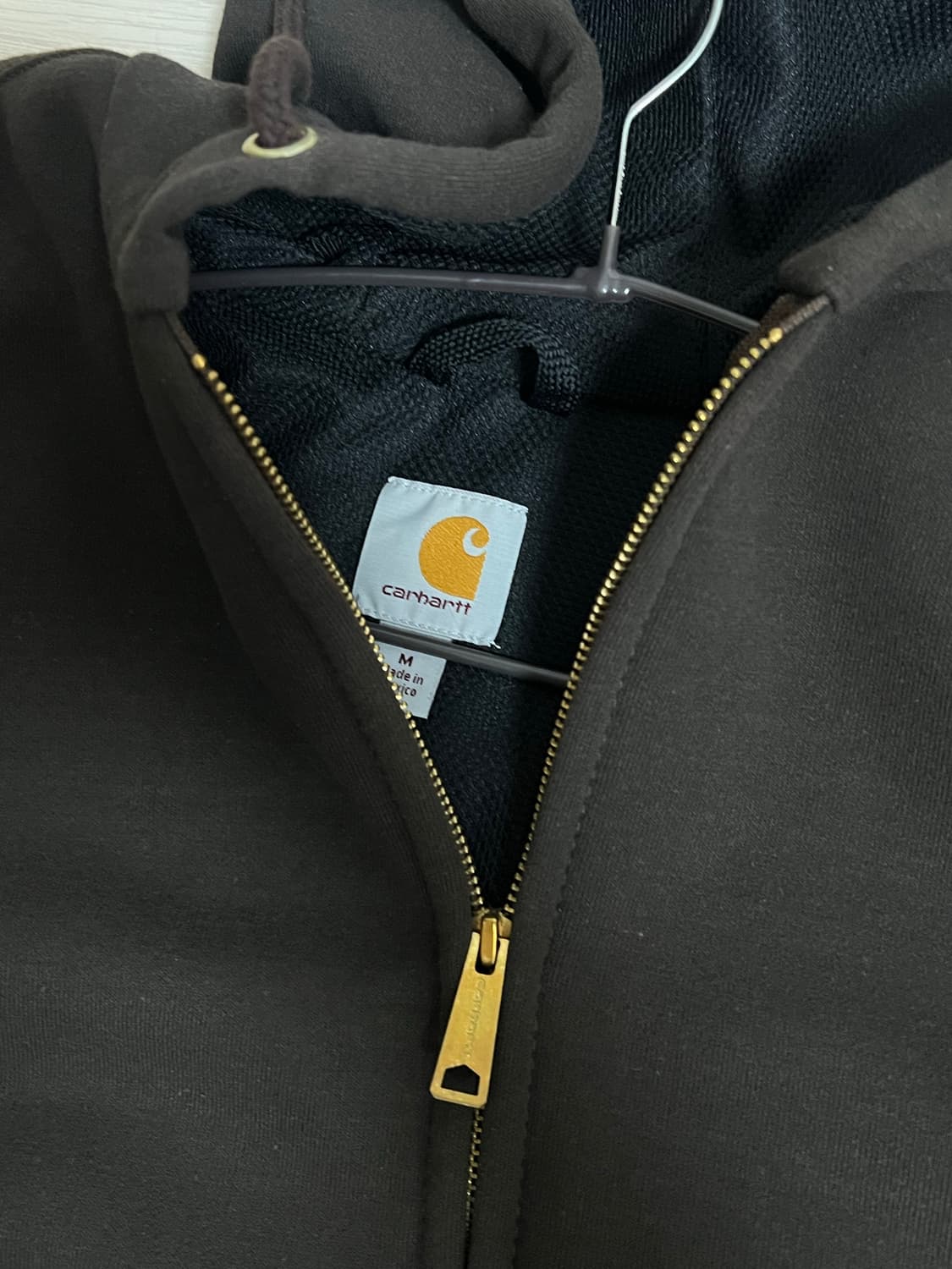 칼하트써멀후드집업 브라운 M 상품이미지3