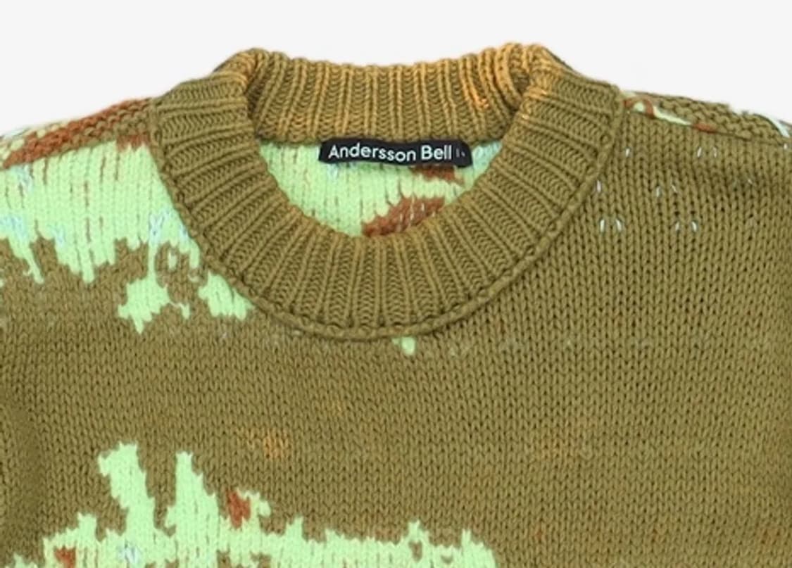 Unixes della intarsia crewneck sweater 상품이미지4