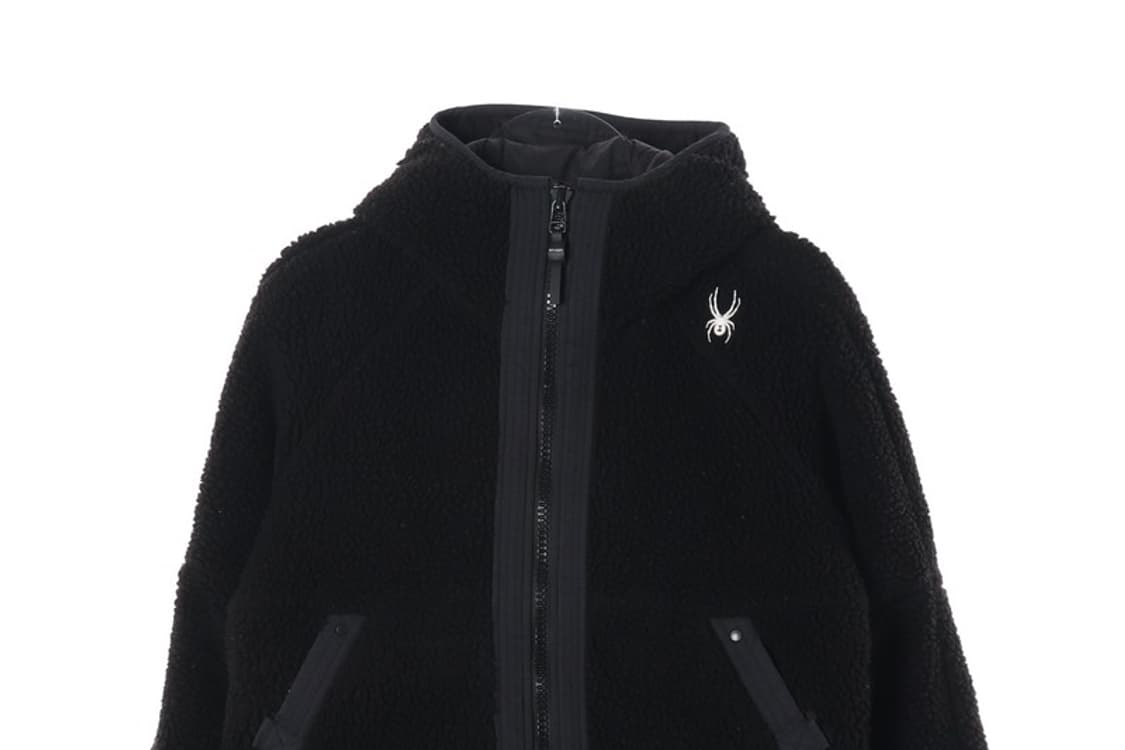 스파이더 블랙 후드 플리스 자켓 S 상품이미지4