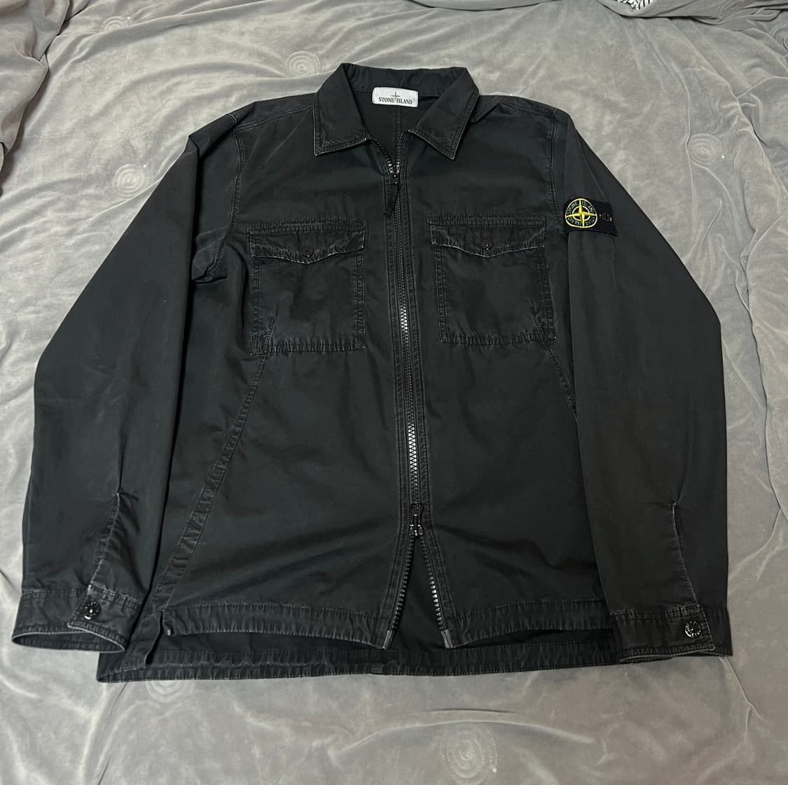 스톤아일랜드 가먼트 다이드 오버셔츠 상품이미지1