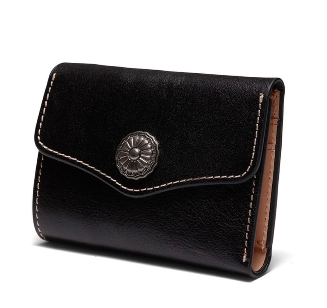 OGARP Concho Cow Leather Wallet Black 상품이미지8