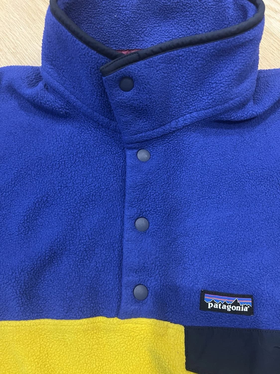 10s 파타고니아 신칠라 스냅-T 블루/옐로우 상품이미지2