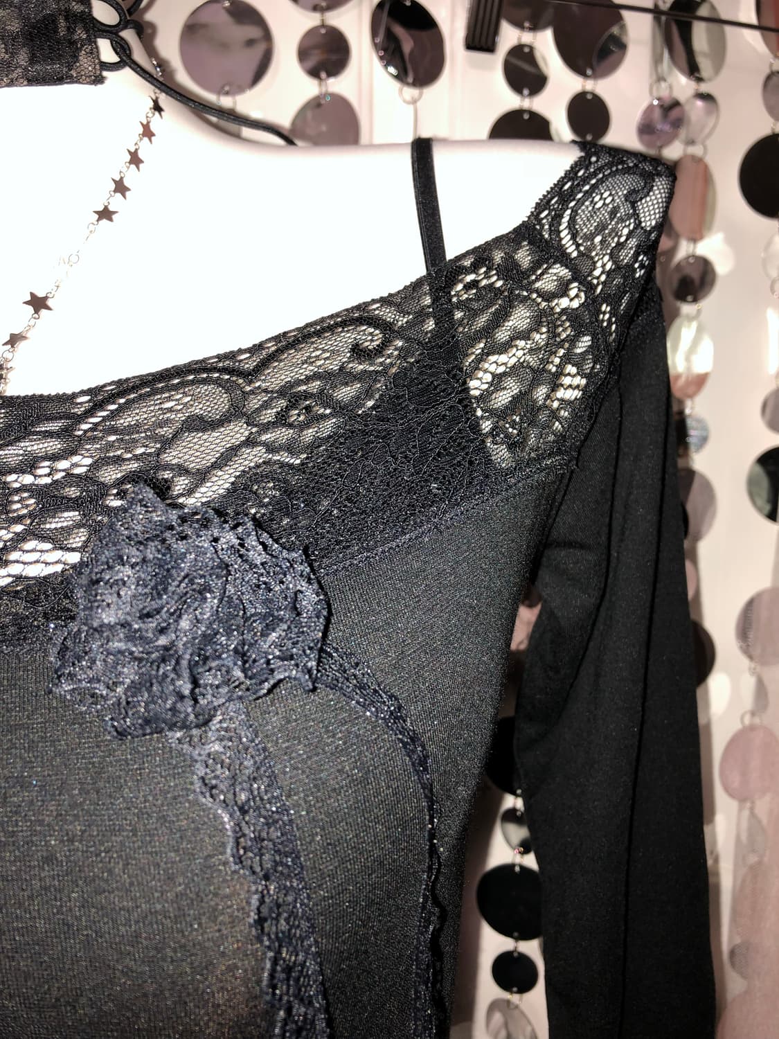 lace black fairy top 상품이미지3