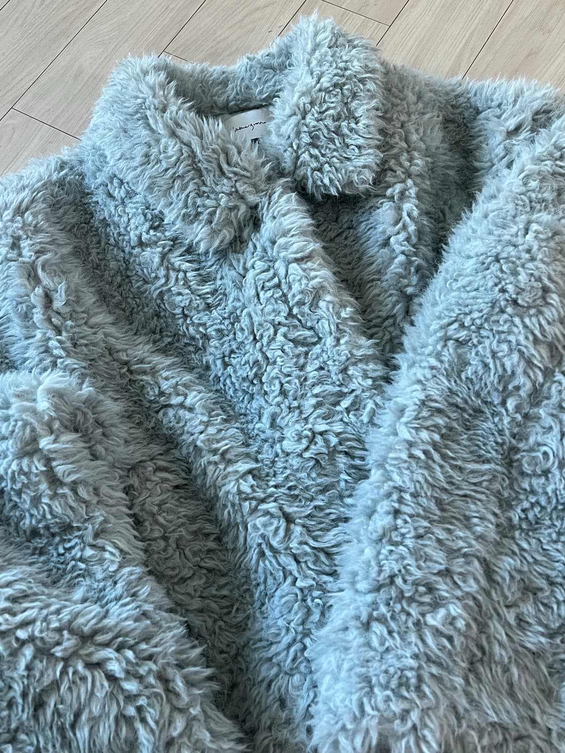 [시즌오프] 아이스 블루 퍼 자켓 상품이미지2