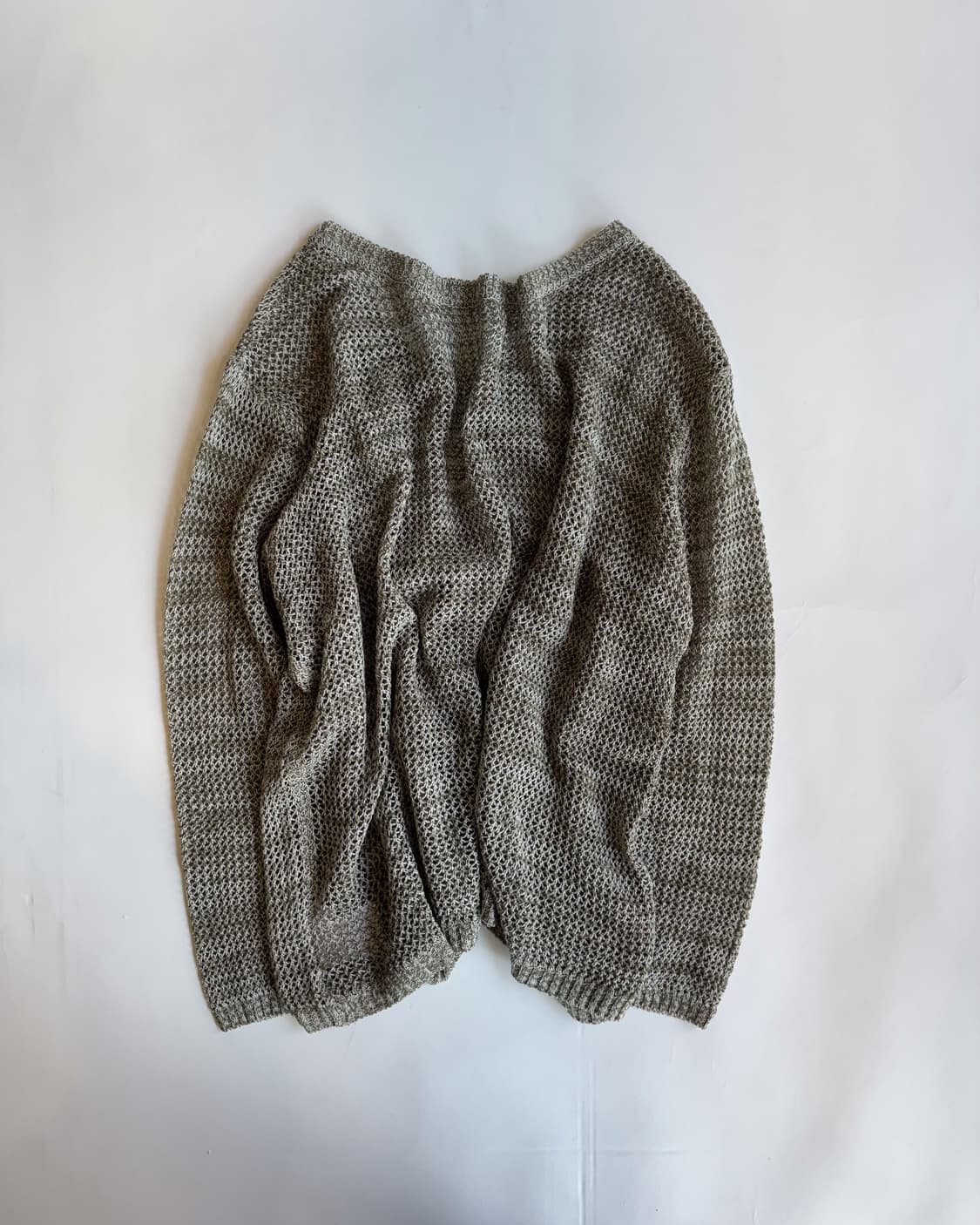 Olive Mesh Tie-Front Cardigan  상품이미지4