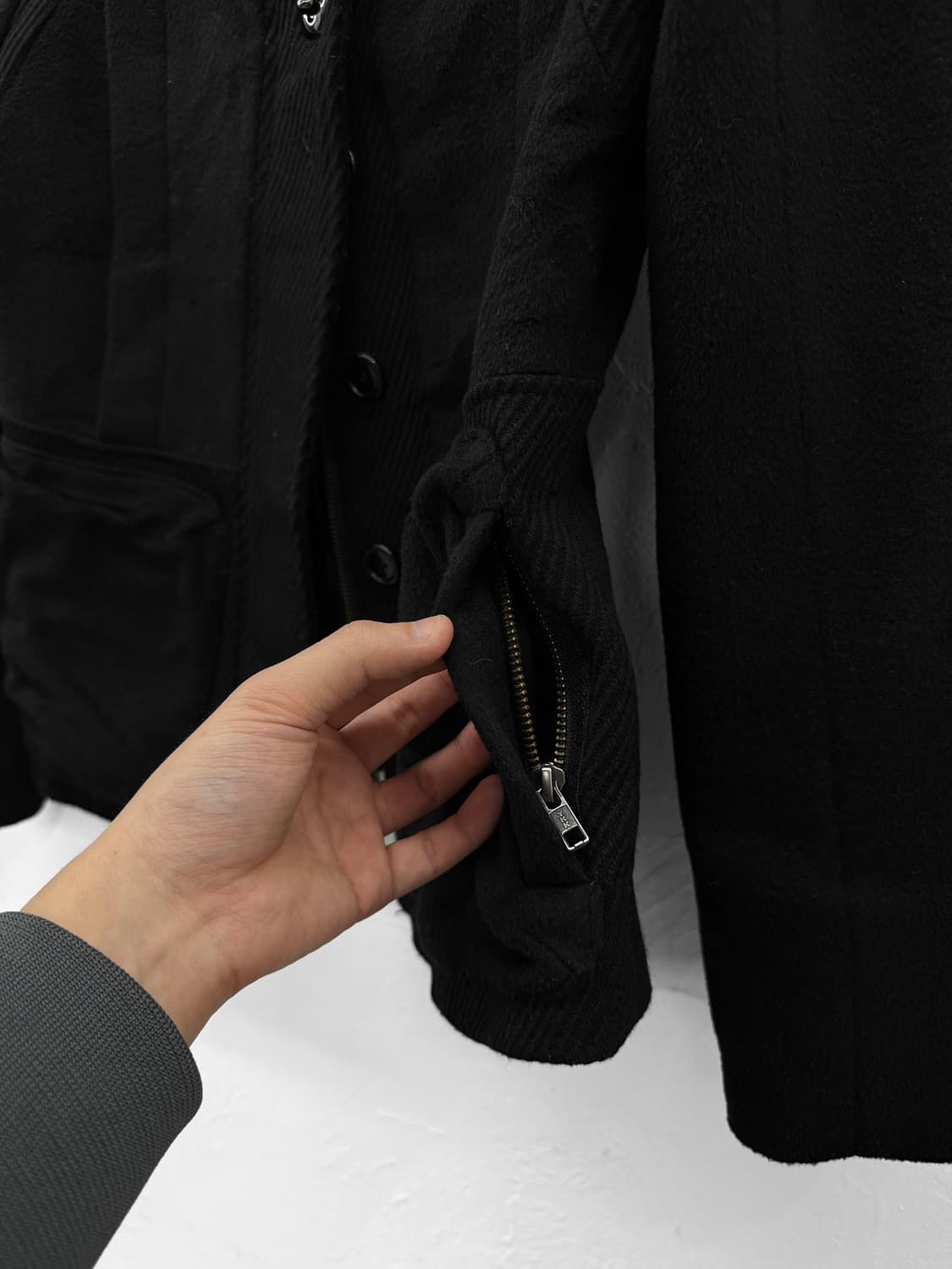 unspeck 듀얼 클로징 울 자켓 상품이미지5