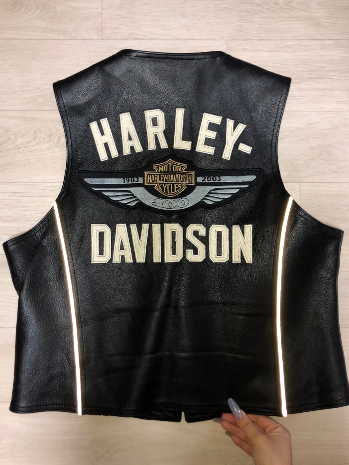 할리데이비슨 가죽 베스트 상품이미지1