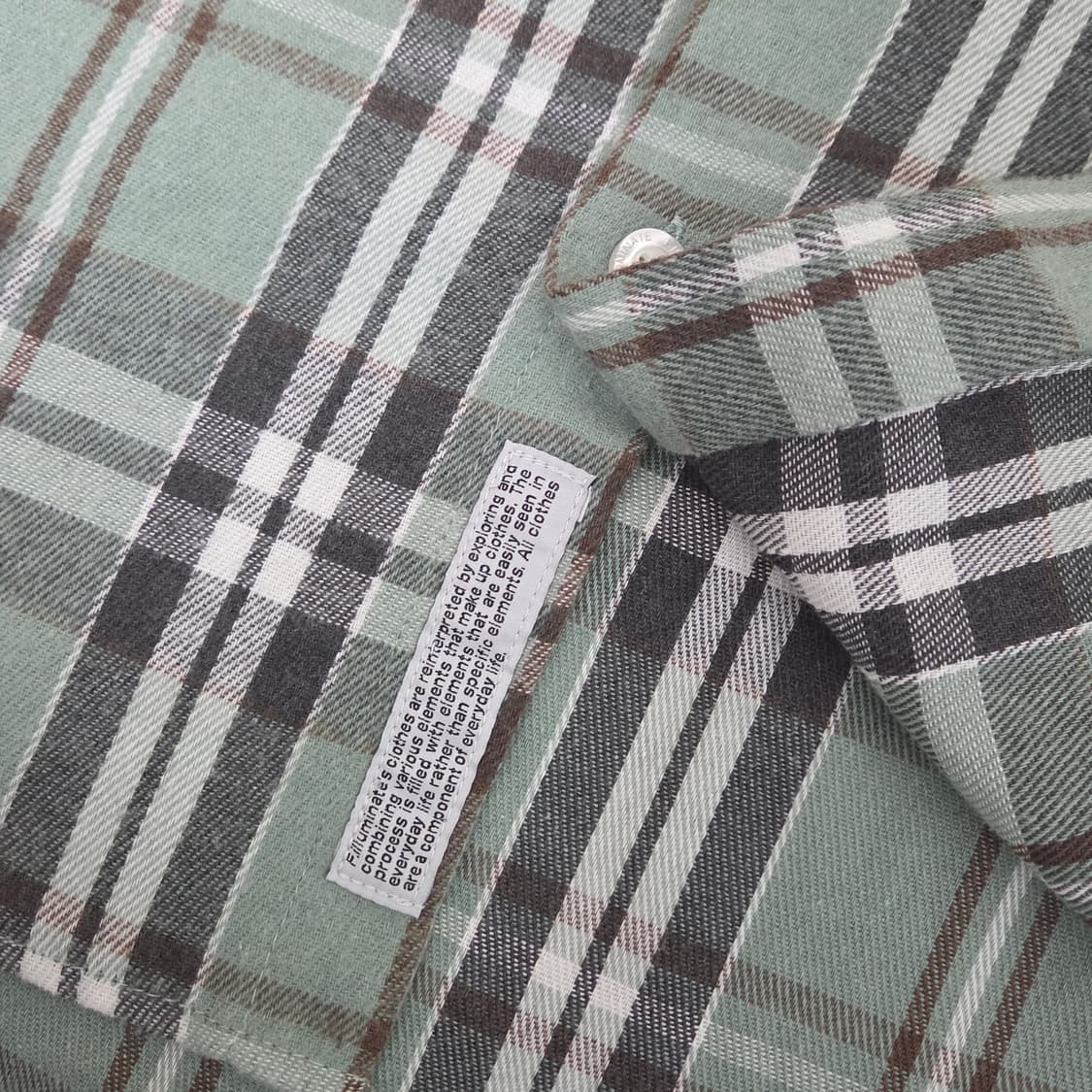 필루미네이트 오버핏 포레스트 체크 셔츠 상품이미지3