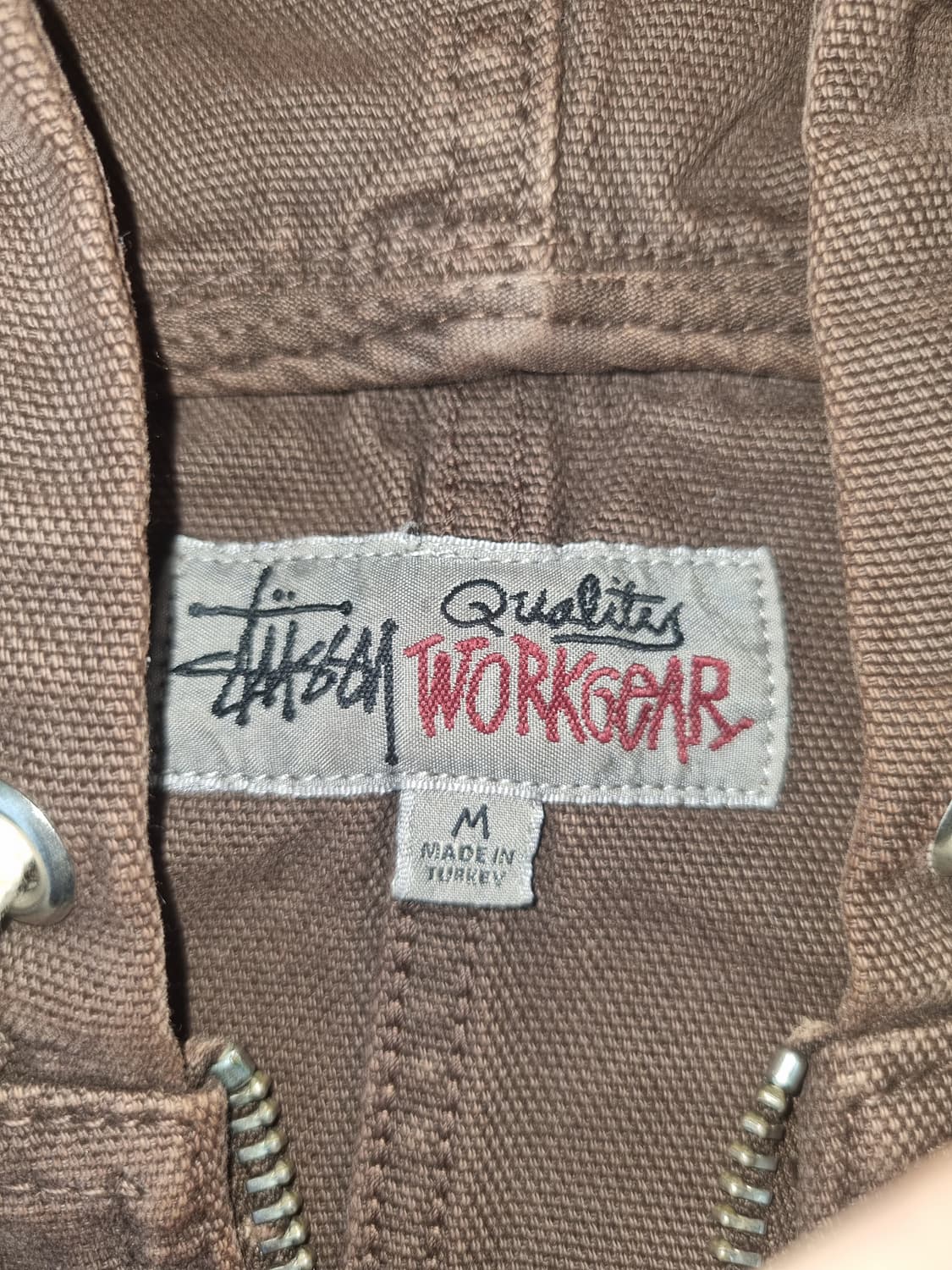 스투시 워크기어 언라인드 캔버스 워크자켓 브라운 상품이미지3