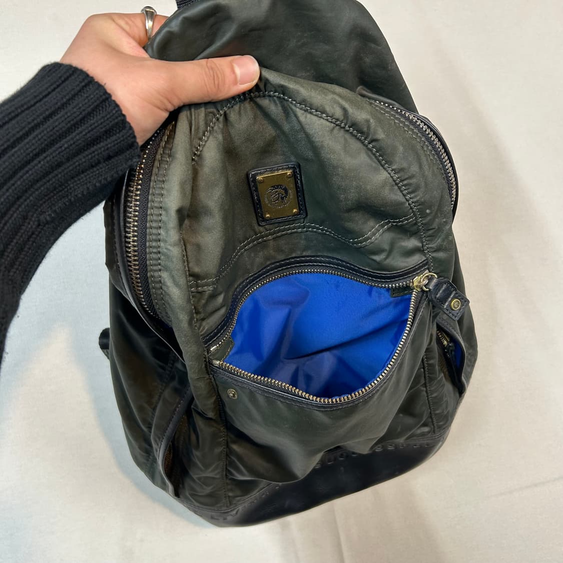 디젤 DIESEL 백팩 가방 올리브/블랙 상품이미지7