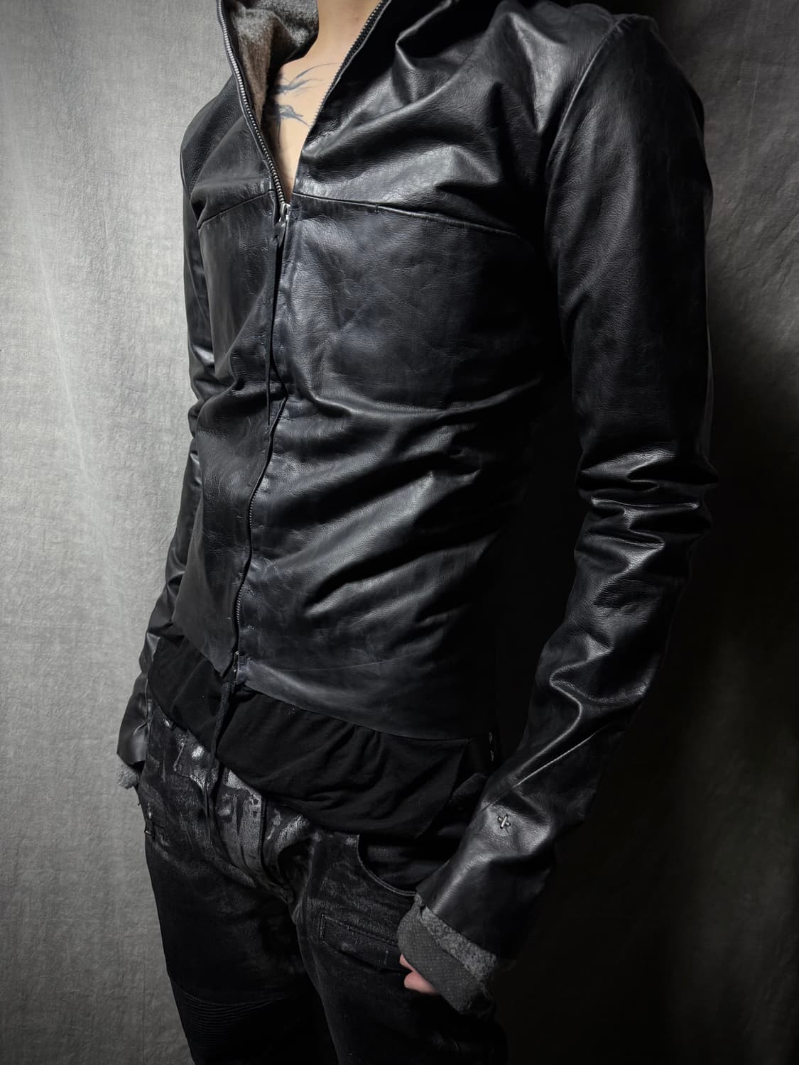 M.A+ Cow Leather Aviator Jacket 상품이미지1