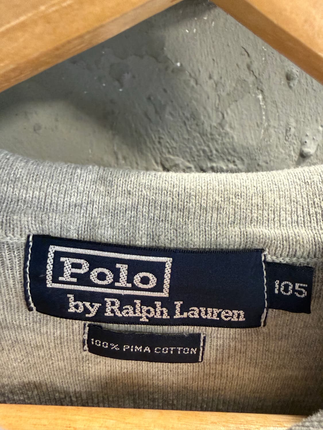 105 폴로랄프로렌 POLO 반팔 니트 카라티 그레이 상품이미지5